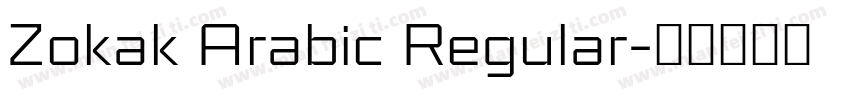 Zokak Arabic Regular字体转换